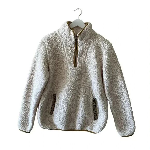 Thread and Supply Zip Up Fleece Sherpa Cozy Soft Womens Pullover Jacket SZ S - Picture 1 of 13